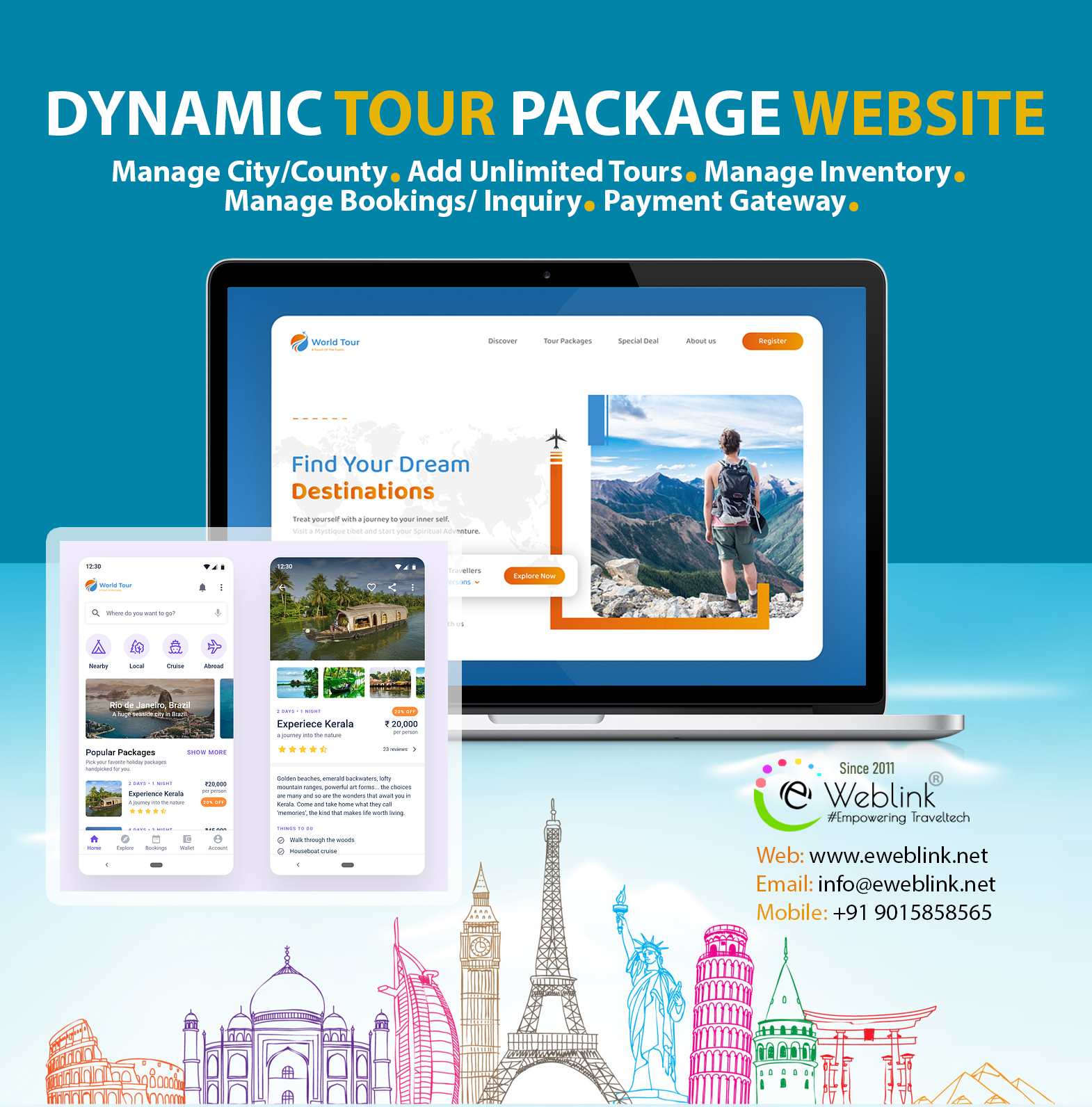 dynamic tour package system development